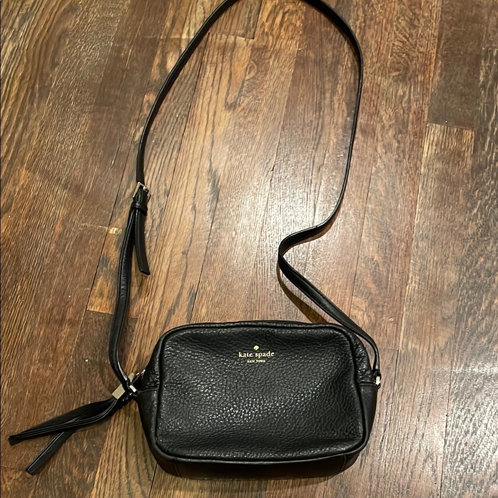 Kate Spade Black Leather Crossbody Bag